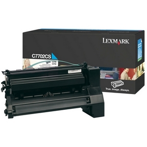 Lexmark Cyan Toner Cartridge C7702CS