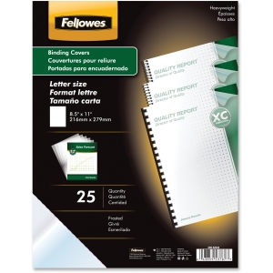 Fellowes Futura Presentation Covers Letter Frosted 25 pk 5224301