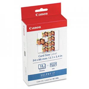 Canon Ink & Label Set, Black/Tri-Color CNM7740A001 7740A001