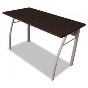 Linea Italia Trento Line Rectangular Desk, 47.25" x 23.63" x 29.5", Mocha/Gray LITTR733MOC