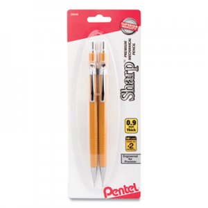 Pentel Sharp Mechanical Pencil, 0.9 mm, HB (#2.5), Black Lead, Yellow Barrel, 2/Pack PENP209BP2K6 P209BP2-K6