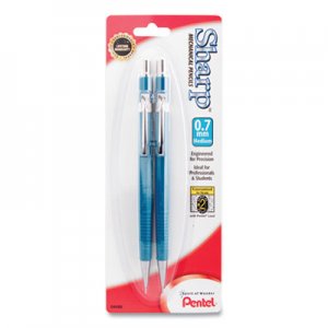 Pentel Sharp Mechanical Pencil, 0.7 mm, HB (#2.5), Black Lead, Blue Barrel, 2/Pack PENP207BP2K6 P207BP2-K6