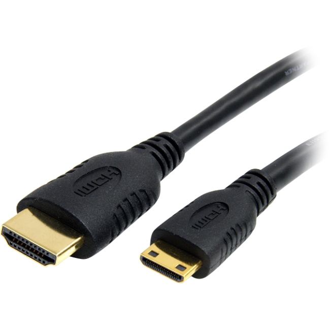 StarTech.com 1 ft High Speed HDMI Cable with Ethernet- HDMI to HDMI Mini- M/M HDMIACMM1