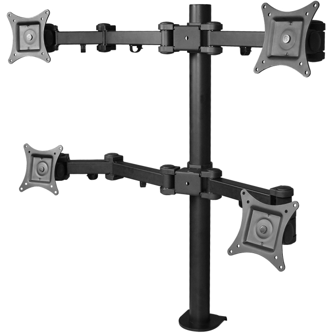 SIIG Articulating Quad Monitor Desk Mount CE-MT0S12-S1