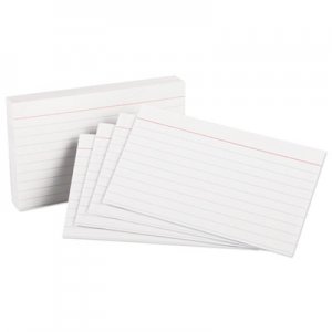Oxford Ruled Index Cards, 3 x 5, White, 100/Pack OXF31 31EE