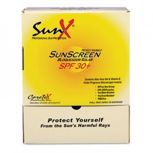 SunX SPF30 Sunscreen, Single Dose Pouch, 100/Box PFYCT91664 91664