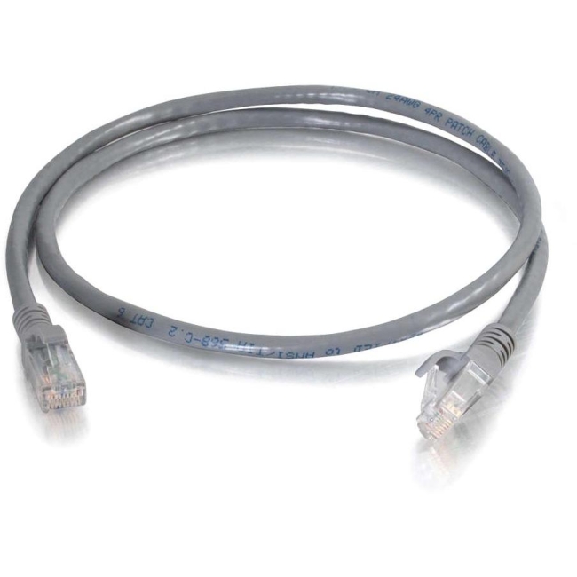 C2G 1 ft Cat6 Snagless UTP Unshielded Network Patch Cable (TAA) - Gray 10301
