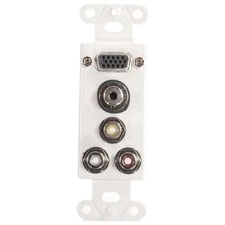 C2G Classic Audio/Video Faceplate Insert 41025