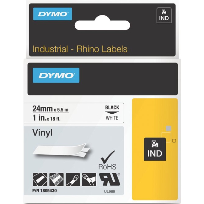 Dymo Black on White Color Coded Label 1805430