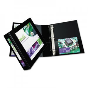 Avery Framed View Heavy-Duty Binders, 3 Rings, 2" Capacity, 11 x 8.5, Black AVE68032 68032