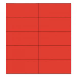 MasterVision Dry Erase Magnetic Tape Strips, Red, 2" x 7/8", 25/Pack BVCFM2404 FM2404