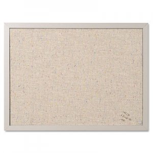 MasterVision Designer Fabric Bulletin Board, 24X18, Gray Fabric/Gray Frame BVCFB0470608 FB0470608