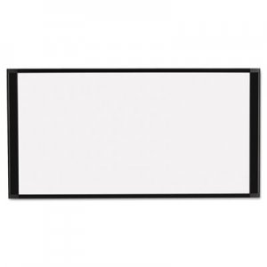 MasterVision Cubicle Workstation Dry Erase Board, 36 x18, Black Aluminum Frame BVCMA10007705 MA10007705