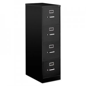 Alera Four-Drawer Economy Vertical File, Letter, 15w x 26 1/2d x 52h, Black ALEVF1552BL VF1552BL