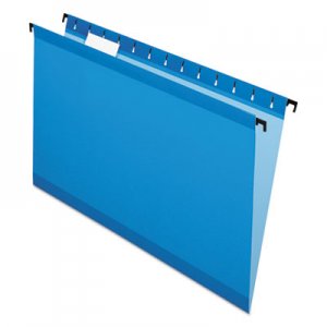 Pendaflex SureHook Hanging Folders, Legal Size, 1/5-Cut Tab, Blue, 20/Box PFX615315BLU 6153 1/5 BLU