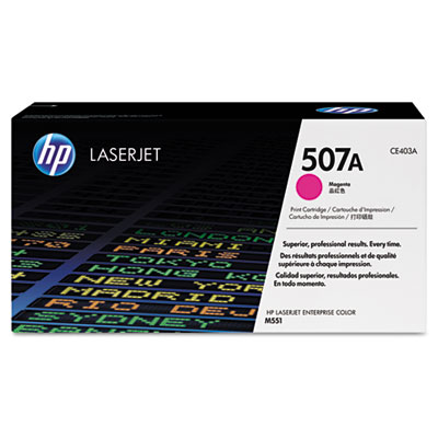 HP 507A, Magenta Original LaserJet Toner Cartridge CE403A HEWCE403A