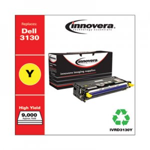 Innovera Remanufactured Yellow High-Yield Toner, Replacement for Dell 3130 (330-1204), 9,000 Page-Yield IVRD3130Y