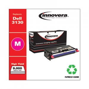 Innovera Remanufactured Magenta High-Yield Toner, Replacement for Dell 3130 (330-1200), 9,000 Page-Yield IVRD3130M