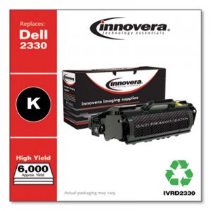Innovera Remanufactured Black High-Yield Toner, Replacement for Dell 2330 (330-2666), 6,000 Page-Yield IVRD2330