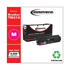 Innovera Remanufactured Magenta High-Yield Toner, Replacement for Brother TN315M, 3,500 Page-Yield IVRTN315M