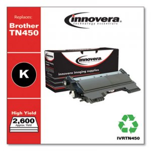 Innovera Remanufactured Black High-Yield Toner, Replacement for Brother TN450, 2,600 Page-Yield IVRTN450