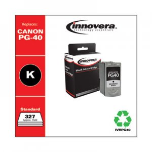 Innovera Remanufactured Black Ink, Replacement for Canon PG-40 (0615B002), 327 Page-Yield IVRPG40