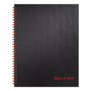 Black n' Red Twinwire Hardcover Notebook, Wide/Legal Rule, Black Cover, 11 x 8.5, 70 Sheets JDKK67030 K67030