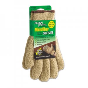 Master Caster CleanGreen Microfiber Cleaning and Dusting Gloves, Pair MAS18040 18040