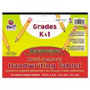 Pacon Multi-Sensory Handwriting Tablet, 10-1/2 x 8, 40 Sheets/Pad PAC2470 2470