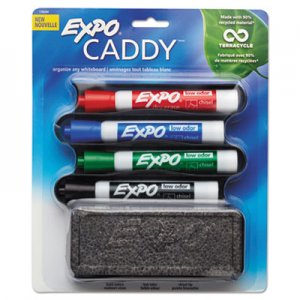 EXPO Whiteboard Caddy Set, Broad Chisel Tip, Assorted Colors, 4/Set SAN1785294 1785294