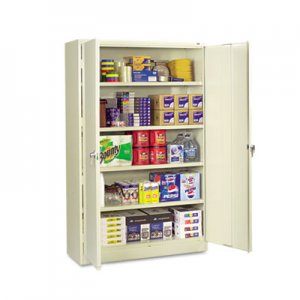 Tennsco Assembled Jumbo Steel Storage Cabinet, 48w x 18d x 78h, Putty TNNJ1878SUPY J1878SUPY