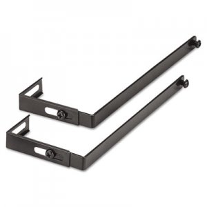 Universal Adjustable Cubicle Hangers, Black, Set of Two UNV08173