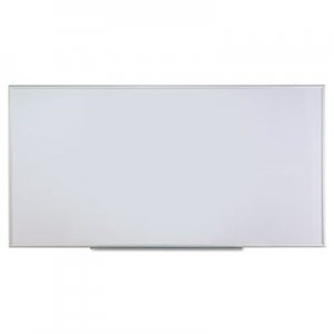 Universal Dry Erase Board, Melamine, 96 x 48, Satin-Finished Aluminum Frame UNV43627