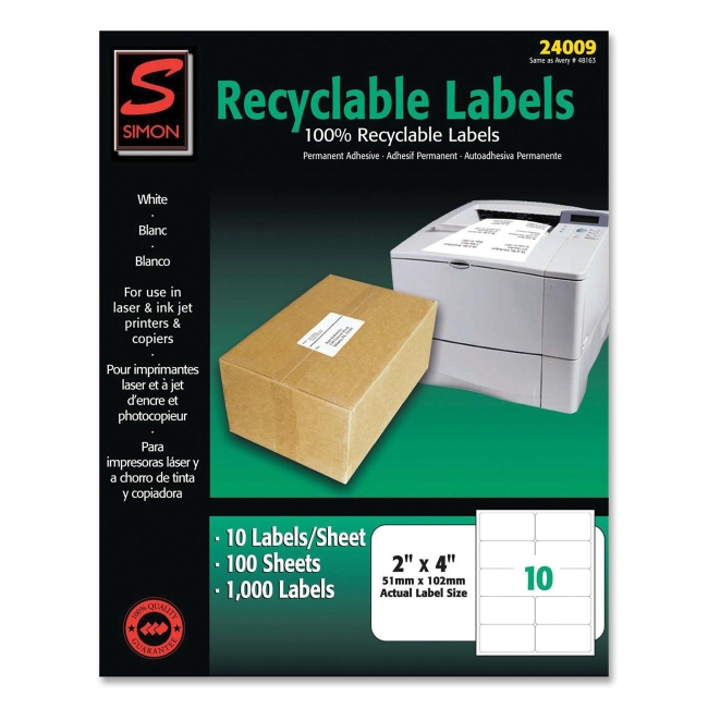 Simon Marketing Recyclable Address Label SL24009 SJPSL24009