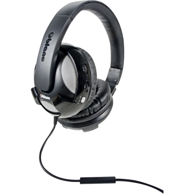 SYBA Multimedia Oblanc U.F.O. Black Subwoofer Headphone W/In-line Microphone OG-AUD63051