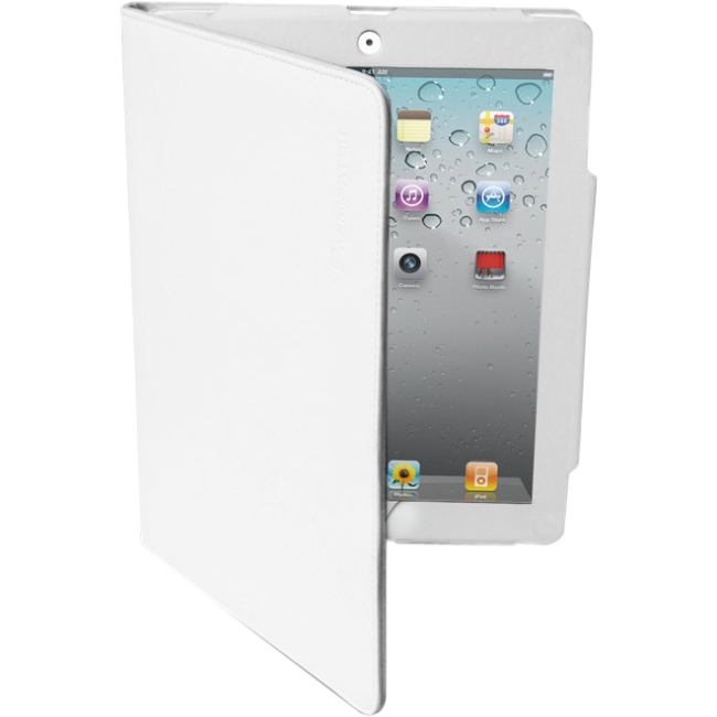 Premiertek White Leather Flip Case w/Stand for Apple The new iPad (3rd Generation) LC-IPAD3-W