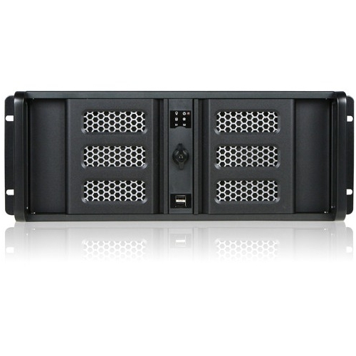 iStarUSA 4U Compact Stylish Rackmount Chassis with 8" Touch Screen LCD D-407SE-SL-TS859 D-407SE-TS859