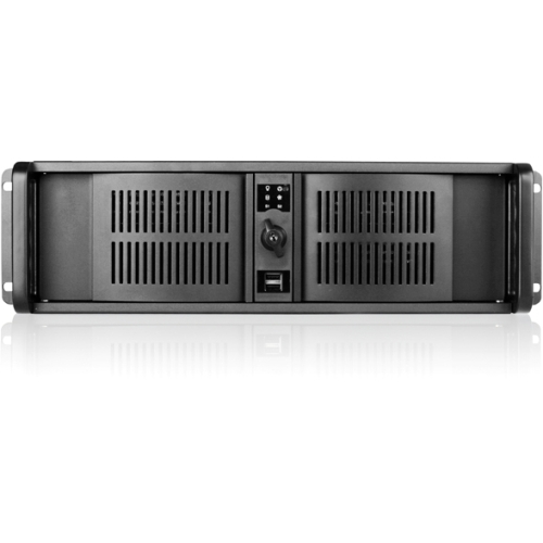 iStarUSA 3U Compact Stylish Rackmount Chassis with 7" Touch Screen LCD D-300-BK-TS669 D-300-TS669
