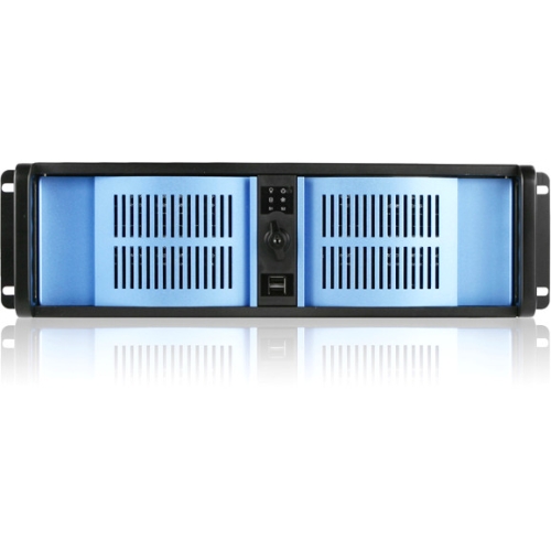 iStarUSA 3U Compact Stylish Rackmount Chassis with 7" Touch Screen LCD D-300-BL-TS669 D-300-TS669