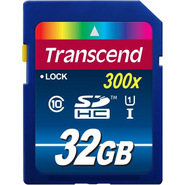 Transcend 32GB Secure Digital High Capacity (SDHC) - Class 10/UHS-I TS32GSDU1