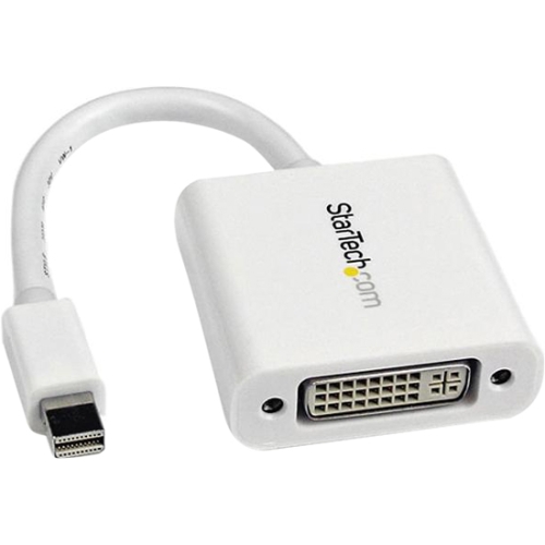 StarTech.com Mini DisplayPort to DVI Video Adapter Converter - White MDP2DVIW