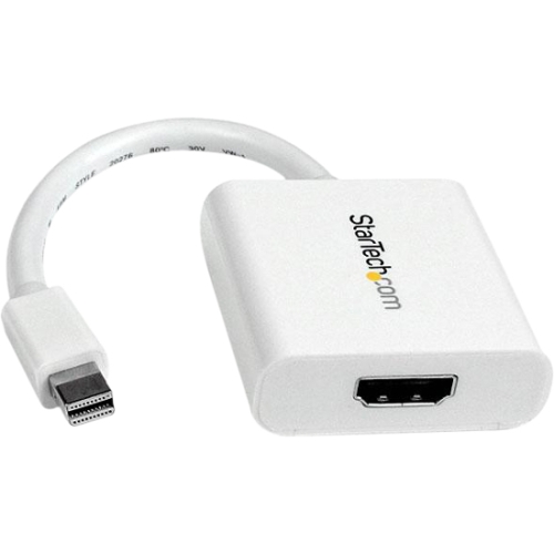 StarTech.com Mini DisplayPort to HDMI Video Adapter Converter - White MDP2HDW