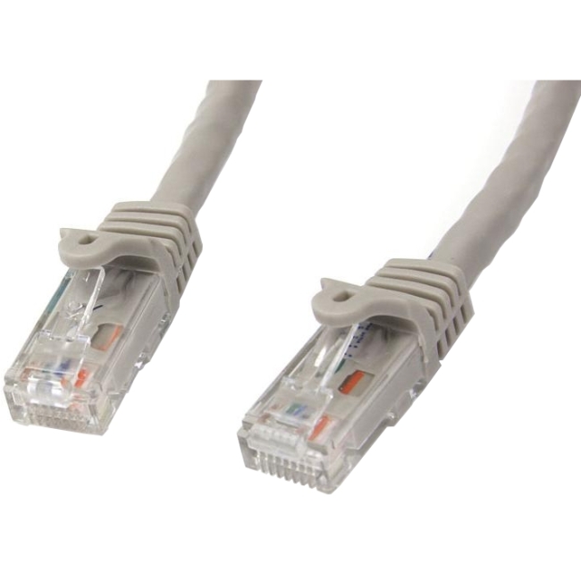 StarTech.com 5 ft Gray Gigabit Snagless RJ45 UTP Cat6 Patch Cable - 5ft Patch Cord N6PATCH5GR