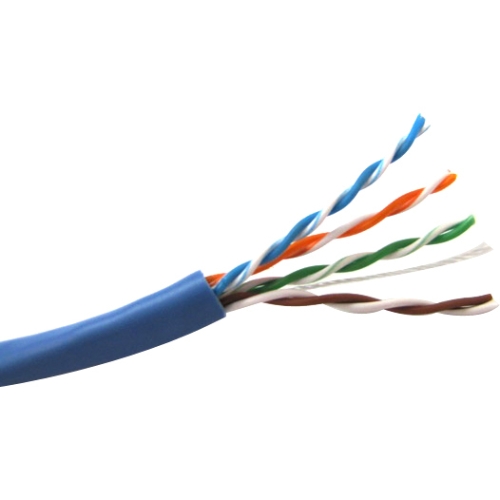 Weltron Cat5E Solid Plenum (CMP) 4 Pair T2404L5EP-BL