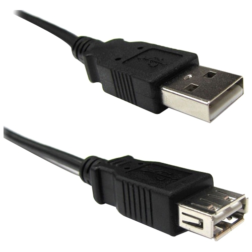 Weltron A Male to A Female USB 2.0 Extension Cable 90-USB-AAEX-10