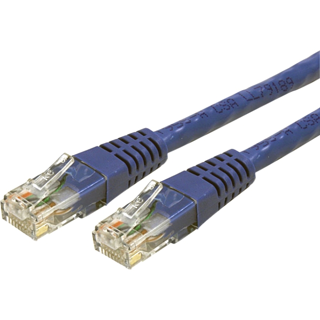 StarTech.com 75 ft Blue Molded Cat6 UTP Patch Cable C6PATCH75BL