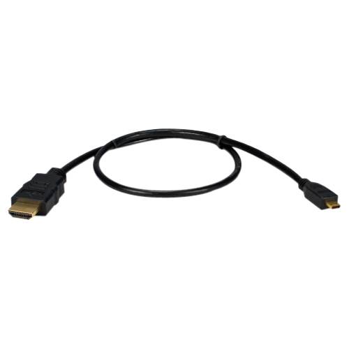 QVS High Speed HDMI to Micro-HDMI with Ethernet 1080p HD Cable HDAD-2M