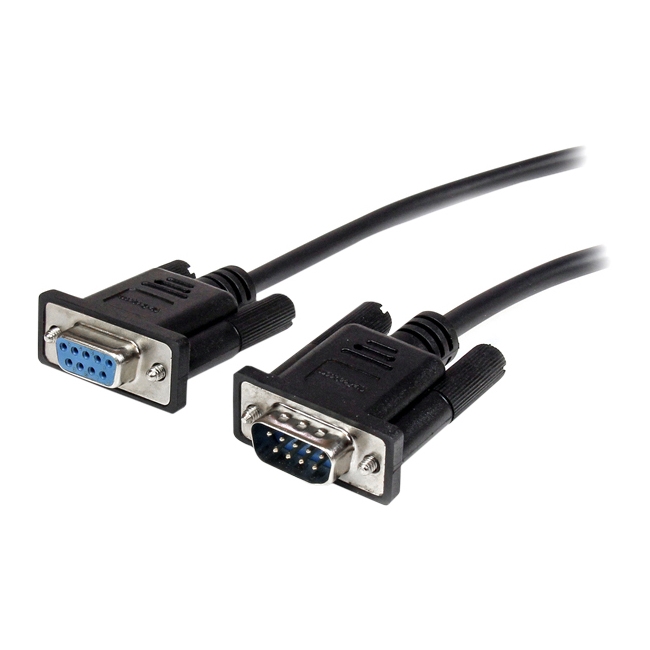 StarTech.com 1m Black Straight Through DB9 RS232 Serial Cable - M/F MXT1001MBK