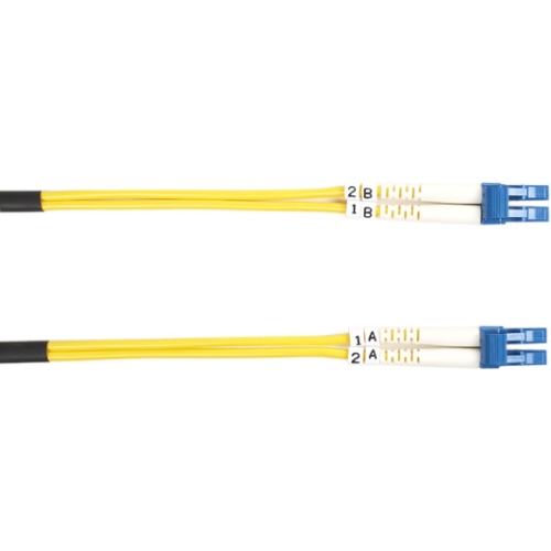 Black Box Single-Mode Value Line Patch Cable, LC-LC, 2-m (6.5-ft.) FOSM-002M-LCLC