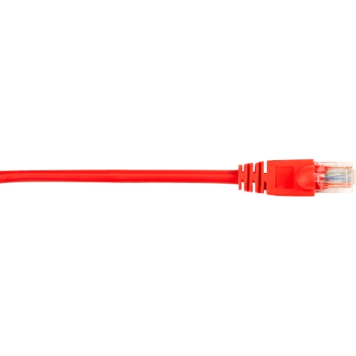 Black Box CAT5e Value Line Patch Cable, Stranded, Red, 1-ft. (0.3-m) CAT5EPC-001-RD